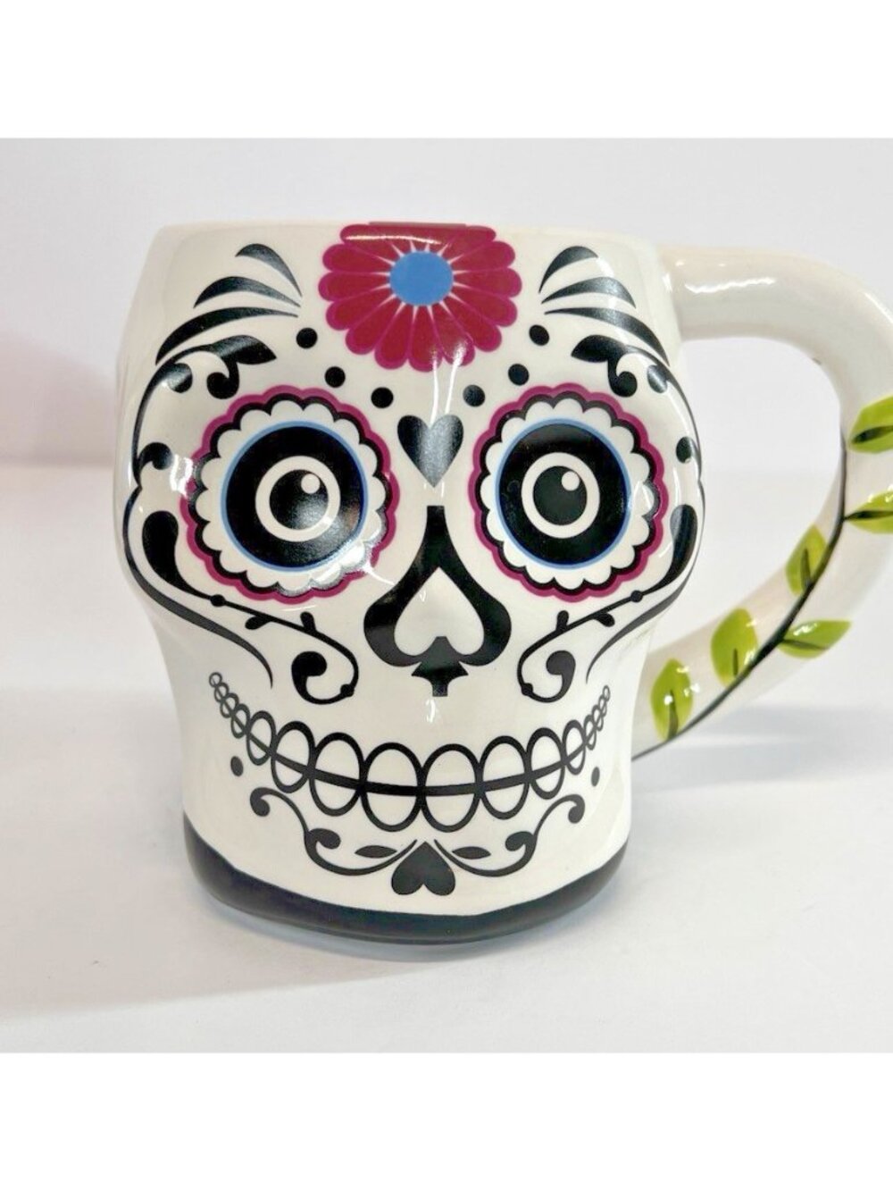 Day Of The Dead Coffee Mug Sugar Skull Halloween Decor Dia De Los Muertos Cup